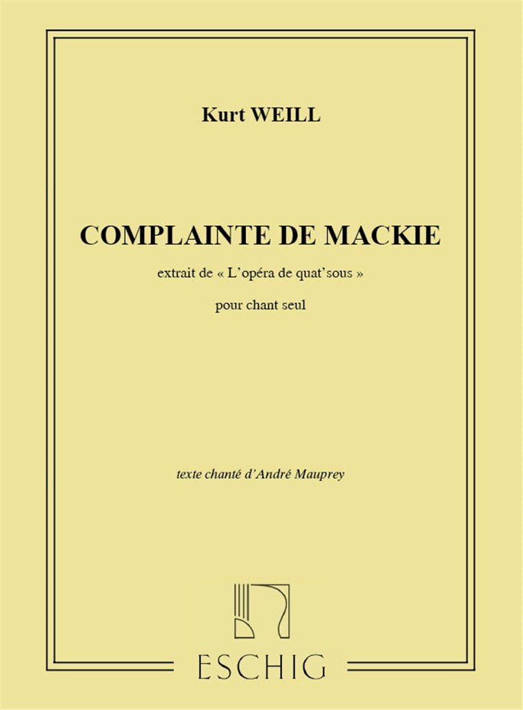Opera.N 1 Mackie Ch Seul